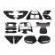 For Hilux Revo Accessories 2015+ Body Kit Decoration Protection Matte Black Cover Tuning Car Auto Molding