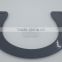Hot sale black color 17.8*13cm tranditional plastic handle frame for ladies handbags China manufacturer