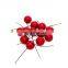 Artificial Flower Fruit Stamens Cherry Christmas Plastic Pearl Berries Diy Gift Box Decorated Wreaths For Home Decor