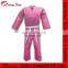 New design 100% cotton custom logo wholesale cotton taekwondo suit karate uniform Plain Stylish Pink Karate Uniforms