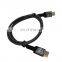 OEM ODM Ultra HD 3D 5.5mm OD PVC CCS Gold Plated HDMI 1.4 Version Plug 30HZ 30AWG HDMI 4K Cable with Braiding