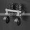 In Stock Thicken 304 Stainless Steel Self Adhesive Metal Shower Caddy With 3 Hook No Drilling Shower Caddies for Bathroom