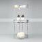 Factory Diamond Series Modern design Iron Wire 3 Tier Standing Bathroom  Storage Caddy Corner Shelf