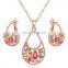 Luxury Party Ladies Necklace Earring Dubai Jewelry Sets for Women