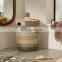 Hot Sale Multi Natural Seagrass Laundry Basket Customized Color Hot deals Seagrass Hamper With Lid Wholesale