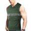 Polyester Hooded Mens Tank Tops Custom Athletic Stringer Quick Dry Bodybuilding Gym Vests