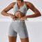 Recycled Front Twist Halter Neck Sports Bras Wholesale Sexy Backless Quick Dry Yoga Tops