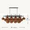 Industrial Style Oval glass ball lampshade Chandelier Ceiling Light Fixture For Living Dining Room Bedroom Kitchen Island Foyer