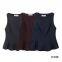 European/American style three-color round-neck slim-fit layered design sporty sleeveless T-shirt