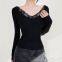 Pure lust hot girl lace sexy inner bottom T-shirt women's 2025 spring new long-sleeved slim western style top ins