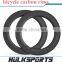 Full carbon fiber road bike bicycle clincher rim 88mm depth clincher carbon wheel 700c carbon rims for sale