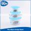 Hot selling round PP plastic food container rectangular with lid