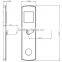 New Stainless Steel Rfid Card Digital Hotel Door Locks