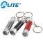 Custom Logo printed Colorful 3 LED Torch Light Keychain
