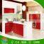 PVC Wood Grain Kitchen Cabinets/vinyl Wrapped Kitchen Cabinet Doors