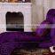 Modern Royal Designs Purple Color Fabric Sex Chaise Lounge Chairs Living Room Chaise Longue