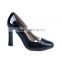 Nice Black fashion lady dress shoes platform high heel shoes rubber peep-toe korean dress shoes heels
