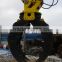 excavator attachments tine log grapple, timber grab bucket