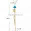2014 Rivet Tassel Turquoise Alloy Skull Heads Pendant Dainty Long Tassel Necklace Set