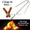 High Quality Camp Fire Fork Marshmallow Roasting sticks with Safety Design