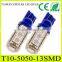 Vans car accessories hot selling items 194 w5w t10 led epistar