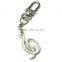 Highly-reflective Metal Material keychain,bag hanging charm decorative keychain with snap hook