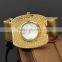 2016 Latest Selling Product Gold Leather Factory Watch