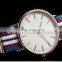 top 2016 charm gold wirst watch fashion watch fashion nato nylon strap watch quartz watch