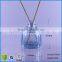 transparent empty reed diffuser glass bottle with Stainless steel home aroma air freshener bottle