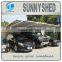 Double aluminum carports car shelter