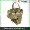 Custom Large Storage Seagrass Basket with Holder