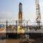 Water well drilling equipment rig with DTH hammer and air compressor