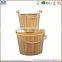 set of 2 small wooden bucket suitable for household decoration