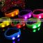 Safety slap LED silicone bracelet, cheap custom silicone slap bracelet, cool men's silicone bracelet