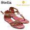2016 new model strip TPR sole flat sandals for ladies pictures                        
                                                Quality Choice