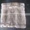 Natural White 100% Real Rabbit Fur Plate / Fur Blanket For Garments