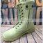 High cut good quality military leather flying beige desert army combat boots