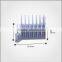Silver anodizing samll aluminum profile heatsink with cutting process