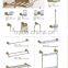 China wholesale antique copper red bronze luxury bathroom accessories bronze color