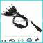 Wholesale 2.1x5.5mm 1 female to 5 male dc plug cable