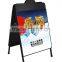 Wholesale Iron Two Sides Advertising Poster Display Stands with Small Round Header