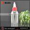 wholesale clear empty fancy twist e-dropper 100ml pet bottle