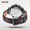 Weide genuine leather waterproof casual wrist watch
