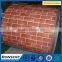 Brick pattern color steel wood grain painted steel/ppgi coil /color coated steel coil