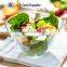 2016 cheap price glass salad bowl