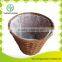 Handmade bamboo plant basket with plastic bag