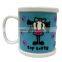 sweet style engraved fancy girl pattern silicone tea mug
