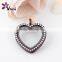 gold,rose gold,nickle and gun black color glass heart shape frame charm for memory colletion