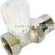 brass/copper thermostatic radiator valve