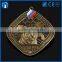 Customized Russian map country flag on antique gold olympic souvenir medal